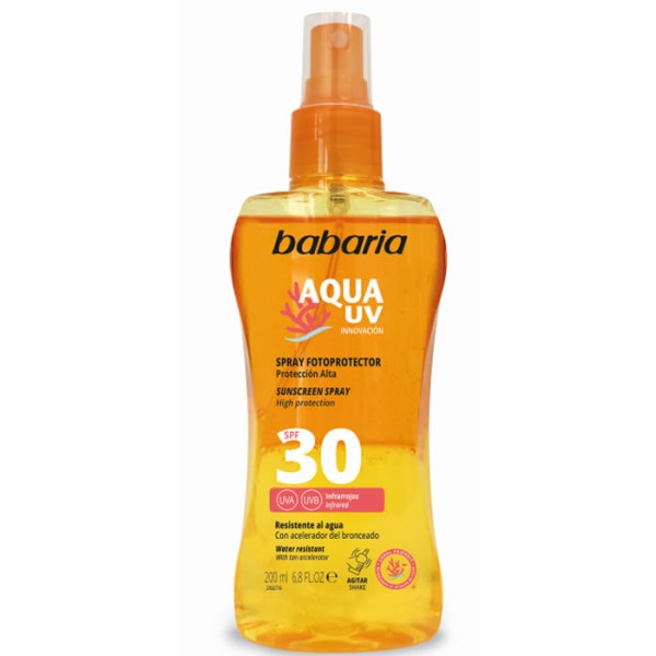 BABARIA AQUA UV BI-FASICA SPRAY SPF30 WATERPROOF 200ML