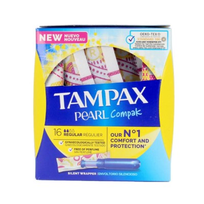 TAMPAX PEARL COMPAK REGULAR 16 UD