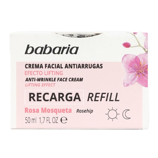 BABARIA ROSA MOSQUETA CREMA FACIAL ANTI-ARRUGAS VEGANO RELLENO 50ML