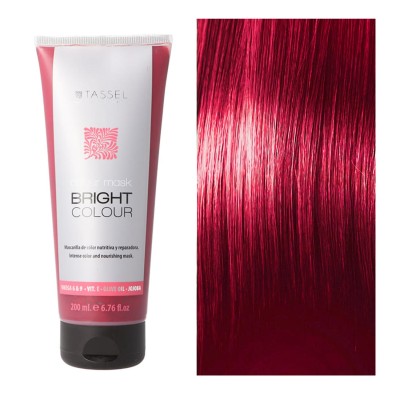 EUROSTIL BRIGHT COLOUR MASCARILLA CAPILAR COLOR ROJO 1UN