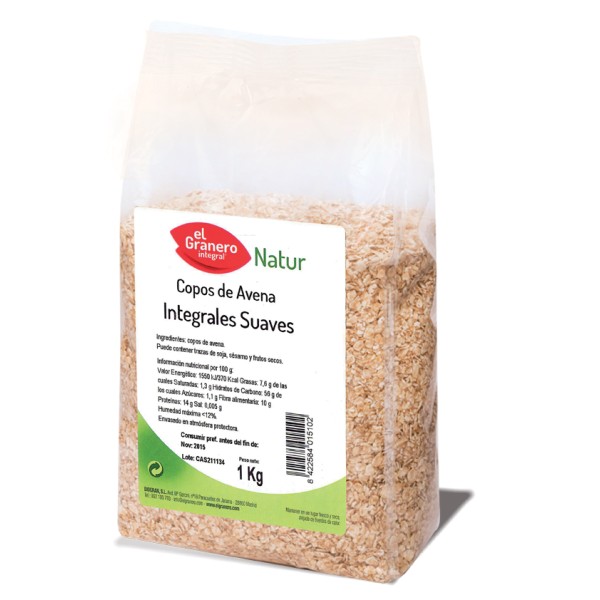 Granero Copos Suaves De Avena Integral 1 Kg