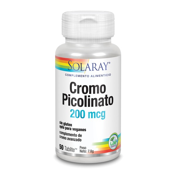 Solaray Chromium Picolinate 50 Tabletas