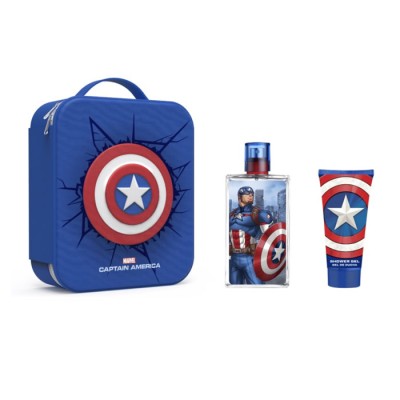 Marvel Capitan America Eau De Toilette Spray 100ml Set 3 Piezas