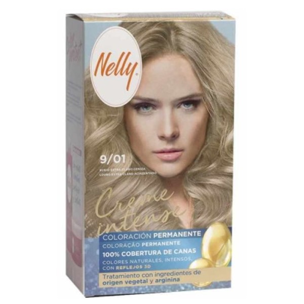 Nelly Creme Intense Tinte 9/01 Rubio Extra Claro Ceniza