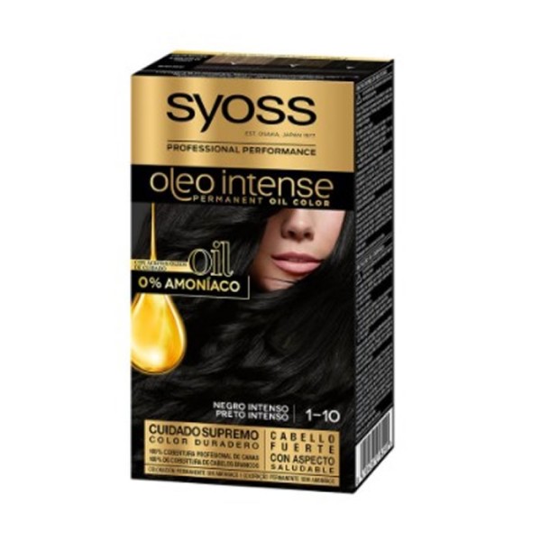 Syoss Oleo Intense Tinte Permanente 1-10 Negro Intenso