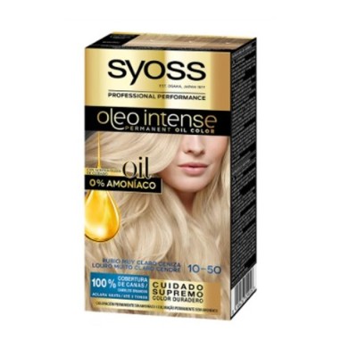 Syoss Oleo Intense Tinte Permanente 10-50 Rubio Claro Ceniza