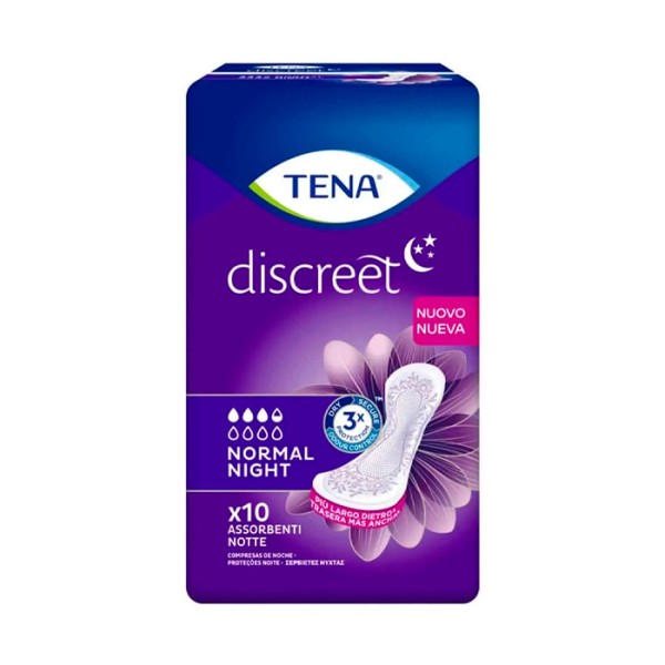 Tena Discreet Noche Normal 10U