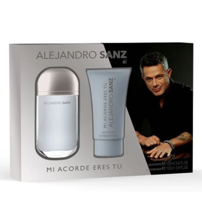 Alejandro Sanz Mi Acorde Eres Tu Eau De Toilette Spray 100ml Set 2 Piezas