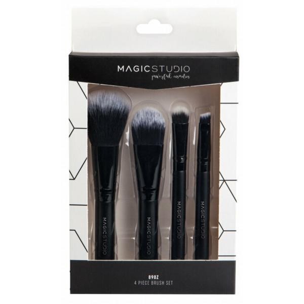 Magic Studio Powerful Cosmetics Brush Lote 4 Piezas