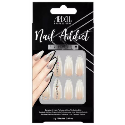 Ardell Nail Addict Nude Light Crystal Uñas Postizas