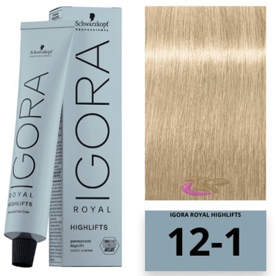 Schwarzkopf Igora Royal Highlifts Ceniza 12-1 60ml