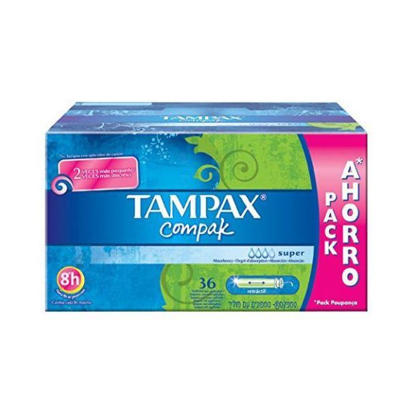Tampax Compak Tampón Super 36 U