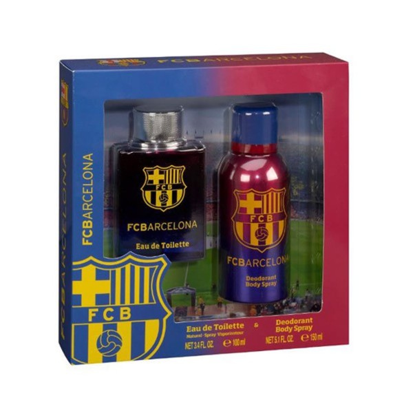 FC Barcelona Eau De Toilette Spray 100ml Set 2 Piezas