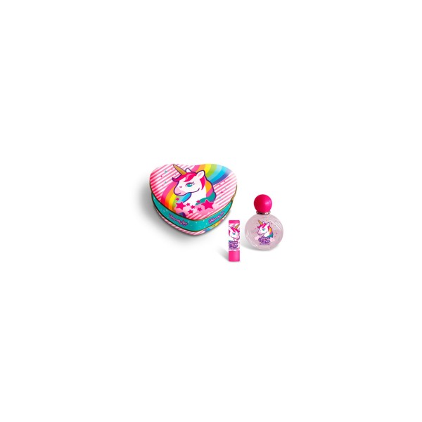 Cartoon Lorenay Unicorn Love Estuche Corazon Edt 50ml Lipstick