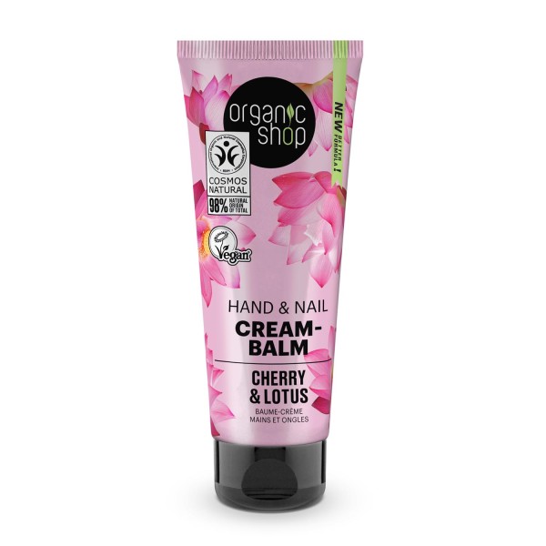 ORGANIC SHOP CHERRY & LOTUS BALSAMO DE UÑAS CREAM-BALM 75ML