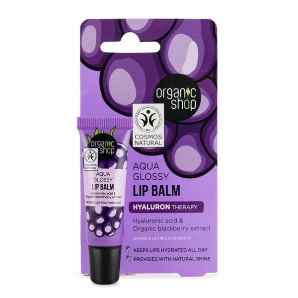 NATURA SIBERICA AQUA GLOSSY BALSAMO LABIAL BLACKBERRY 1UN