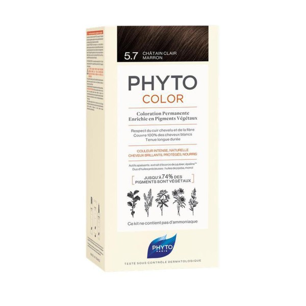 Phyto color 57 castaño marron claro