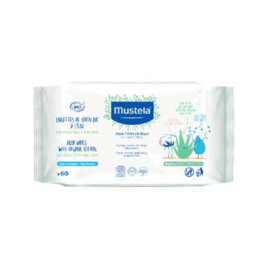 Mustela bio bebe toallitas algodon x60