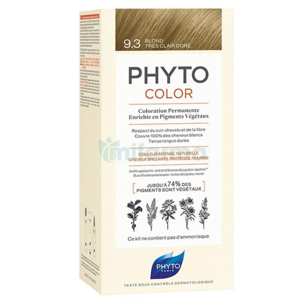 Phyto color 9.3 rubio dorado muy claro