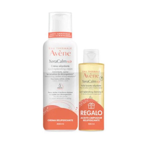 Avene xeracalm ad balsamo 400ml+ aceite limpiador 100ml