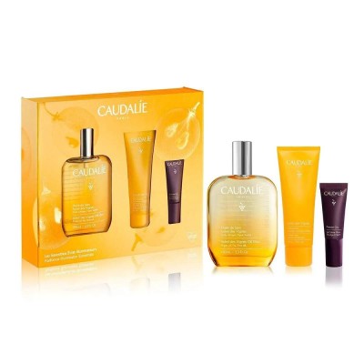 Caudalie aceite suave y luminosidad 100ml + gel ducha 50ml + contorno ojos 5ml