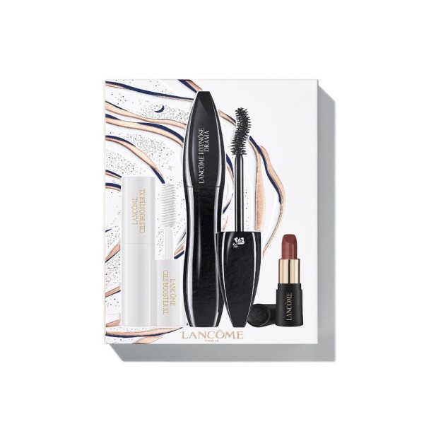 Lancome mascara pestañas hypnose 01 negra + mini labial + mini cils booster