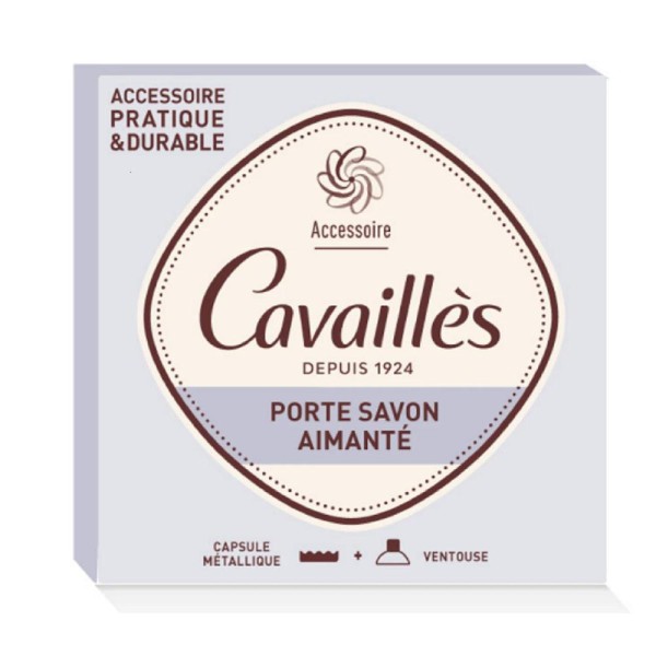 Roge cava. porte savon aimante