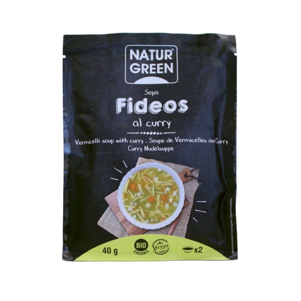 Naturgreen Sopa Fideos Curry 40g