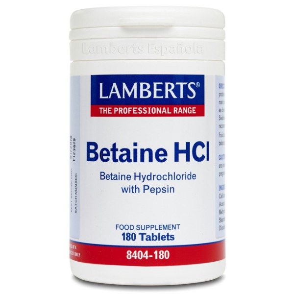 Lamberts Betaina Hcl 324 Mg 180 Tabs