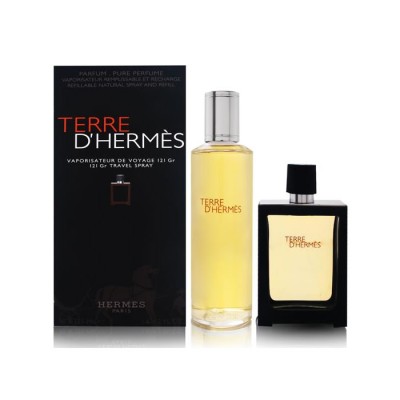 Terre D'hermes Eau De Perfume Spray Recargable 30ml Set 2 Piezas