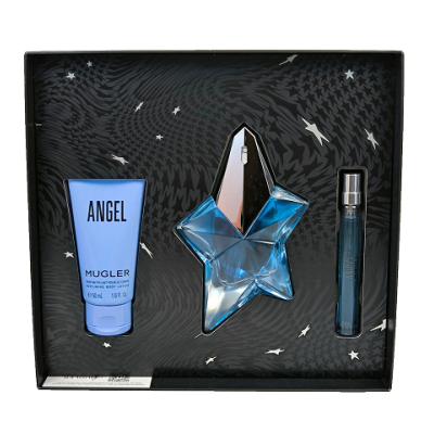 Mugler Angel Eau Parfum 50ml Recargable + Locion Corporal 50ml + Eau Parfum 10ml