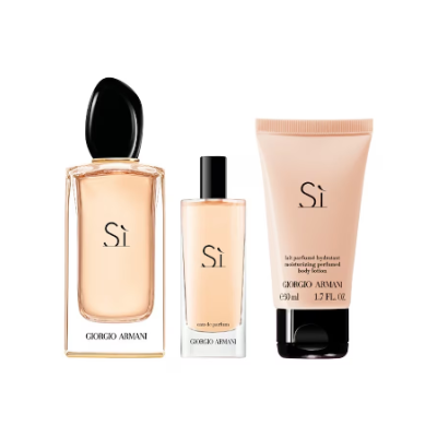 Armani Sí Eau Parfum 100ml + Si Edp v15ml + Lait Corporel 50ml