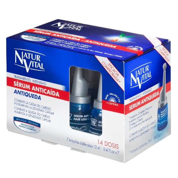 Naturvital Serum Anticaída Tratamiento Intensivo Ampollas 7x12ml