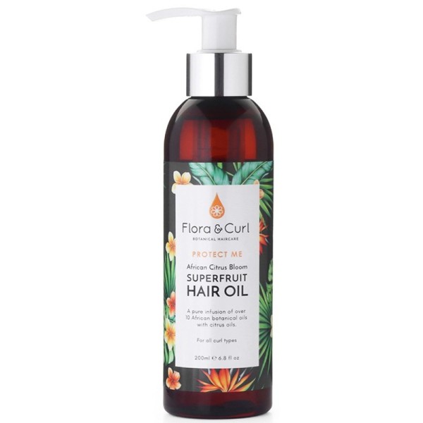 Flora and Curl Protect Me African Citrus Superfruit Hair Oil 200ml