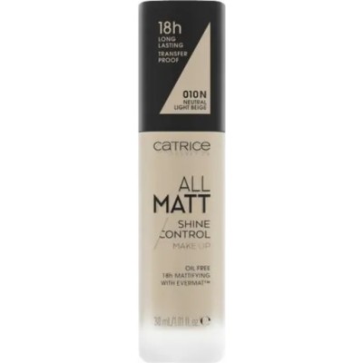 Catrice All Matt Shine Control Makeup 010n-Neutral Light Beige 30ml