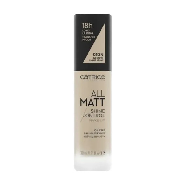 Catrice All Matt Shine Control Makeup 010n-Neutral Light Beige 30ml