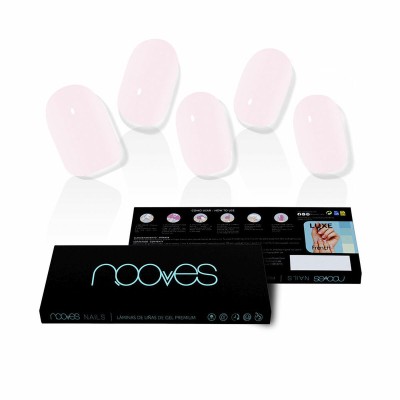 Nooves Láminas De Uñas De Gel Pale Rose Premium Luxe Solid Rosa 20 U