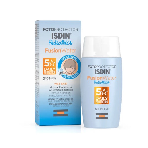 ISDIN PEDIATRICS WET SKIN CREMA FOTOPROTECTOR SPF50 PIEL ATOPICA 50ML