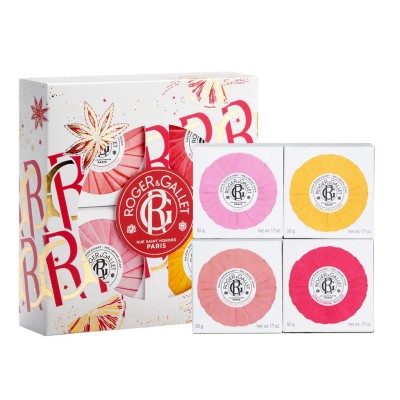 R&g jabones 50 gr fleur figuier + gingembre rouge + fleur d'osmanthus + bois d'orange