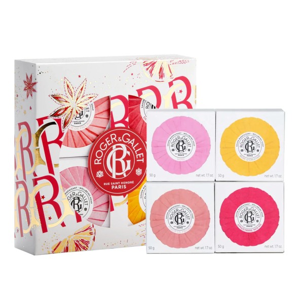 R&g jabones 50 gr fleur figuier + gingembre rouge + fleur d'osmanthus + bois d'orange