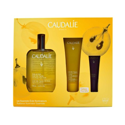 Caudalie aceite suave y luminosidad 100ml + gel ducha 50ml + contorno ojos 5ml