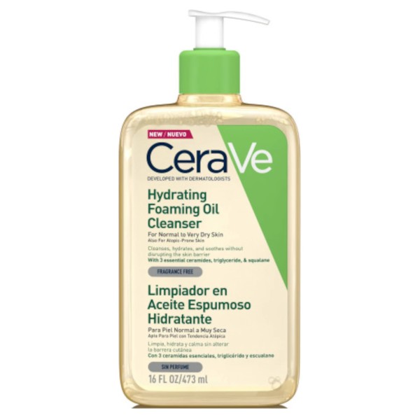 Cerave aceite limpiador espumoso 473ml