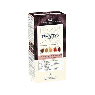 Phyto color 5.5 castaño claro caoba