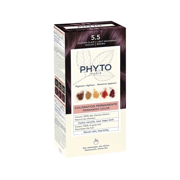 Phyto color 5.5 castaño claro caoba