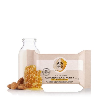 Body shop cleansing bar milk&honey 100g