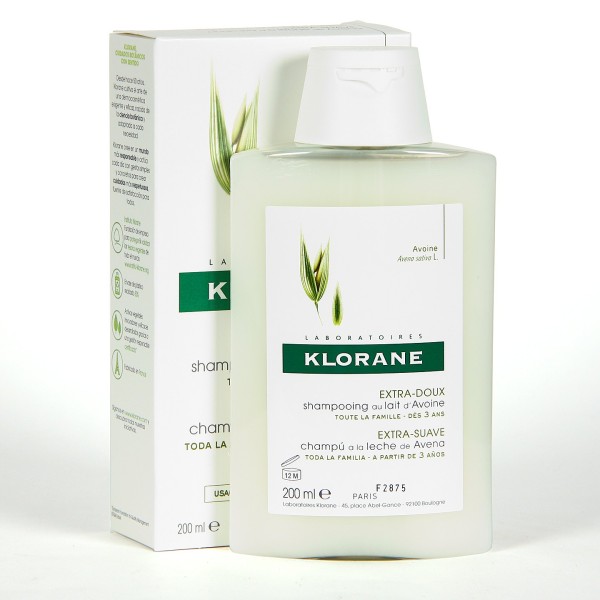 Klorane champu leche avena 200ml