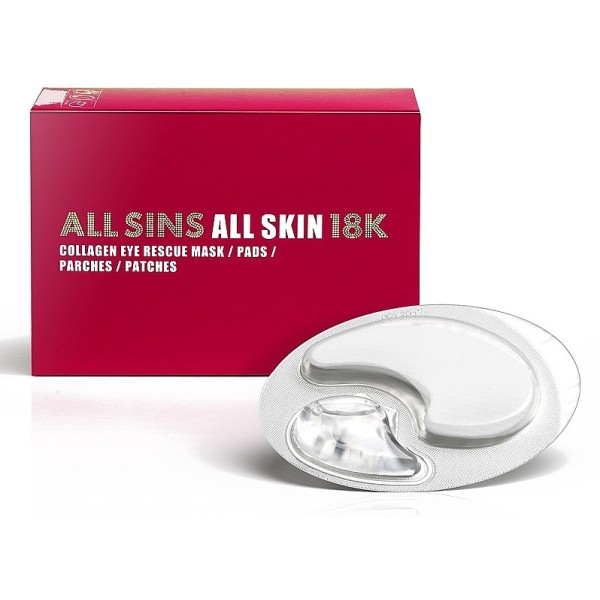 All sins 18k collagen eye rescue mask4x2