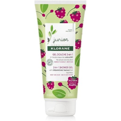 Klorane junior gel ducha frambuesa 200ml