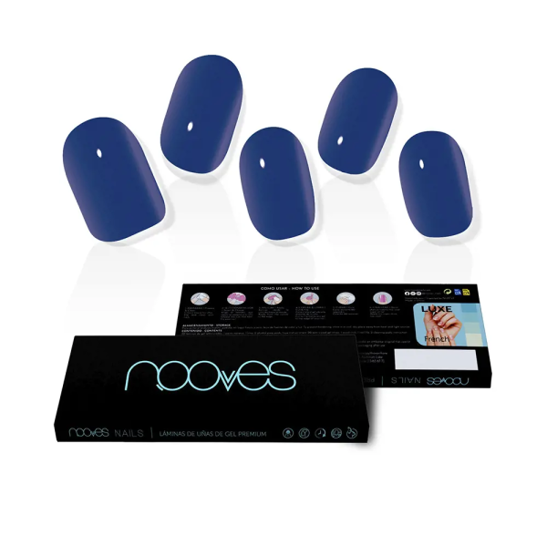 Nooves Láminas De Uñas De Gel Eaux Profondes Premium Luxe Solid Color 20 U