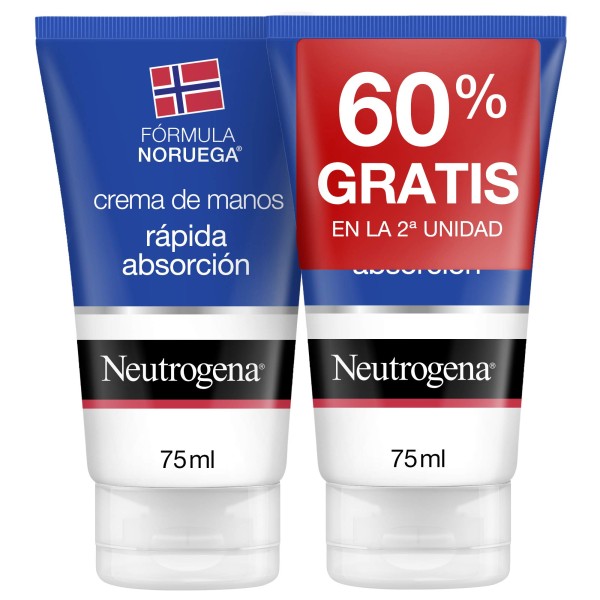 Neutrogena cr manos rapida absor 2x75ml